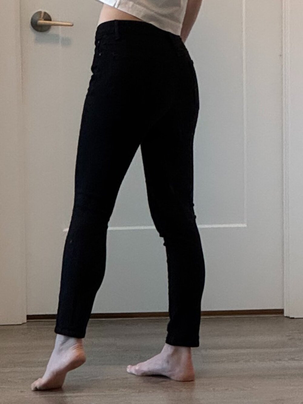 Fidelity Denim Gwen High Rise Skinny Jean | Black | Size 25